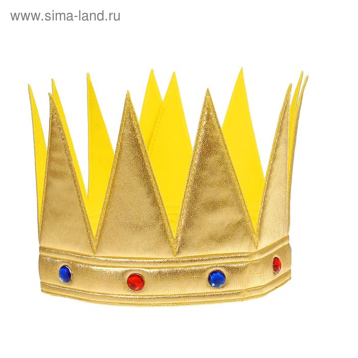 цена Корона «Царь», с камнями, цвет золотой