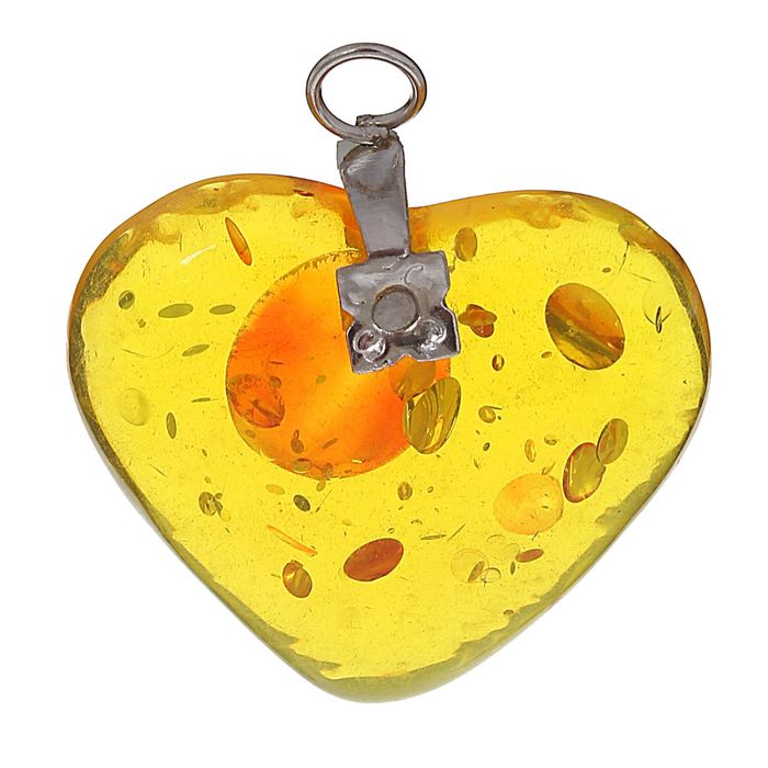 Подвеска "Янтарь" сердечко