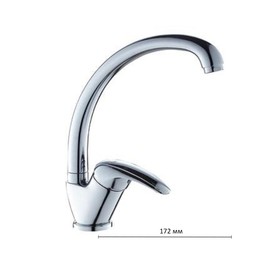 

Смеситель для кухни GROSS AQUA Elegance 3505500С-А02, с высоким изливом, хром
