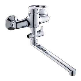 

Смеситель для ванны GROSS AQUA Base 7237258-35L(F), с длинным изливом 350 мм, хром