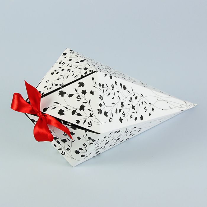 Пакет для цветов "Скромные цветы", кристалл, 35 х 17,5 см