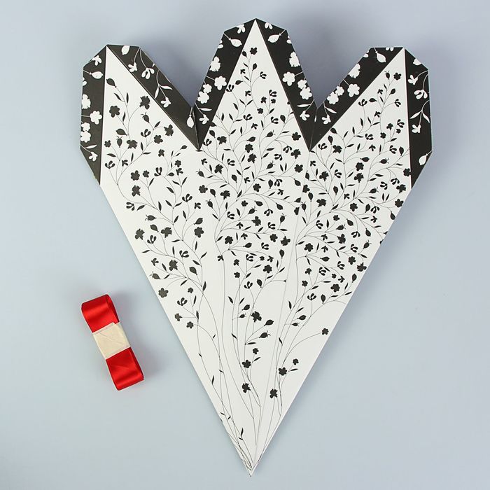 Пакет для цветов "Скромные цветы", кристалл, 35 х 17,5 см