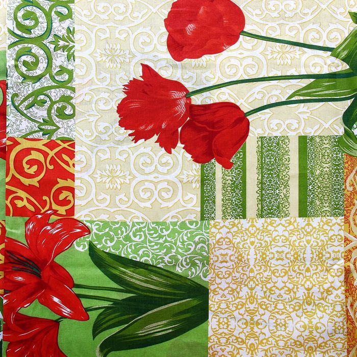 Постельное бельё "Этель" 2 сп., Павлина размер 175х215 см, 200х220 см, 70х70 см - 2 шт., 100% хлопок, бязь, 125 г/м2