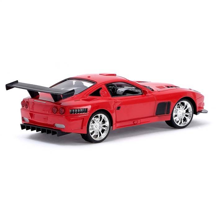 Машина радиоуправляемая "Гоночная", световые эффекты, работает от батареек, цвета МИКС