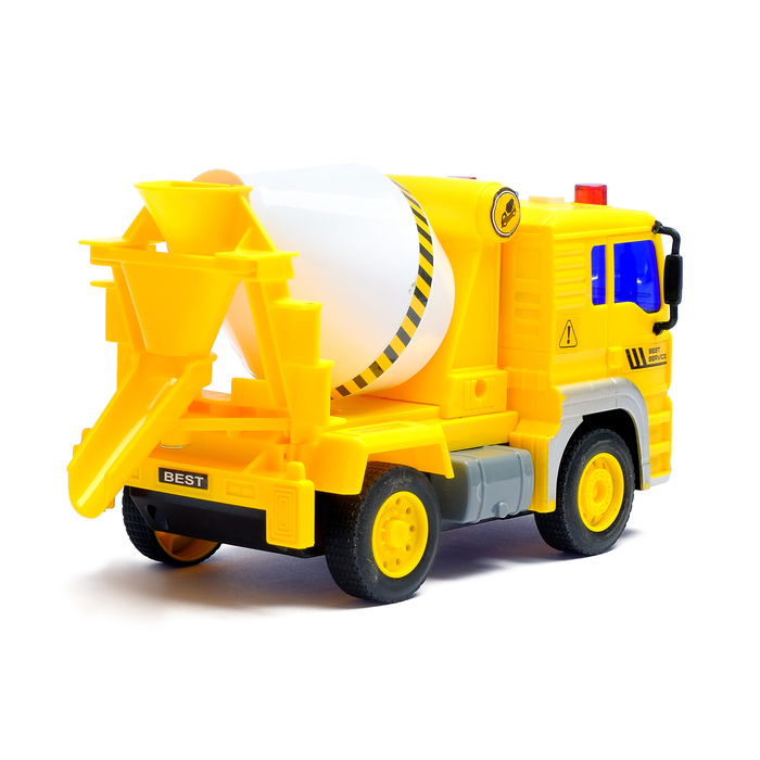 Машина инерционная "Бетономешалка", световые и звуковые эффекты, масштаб 1:20