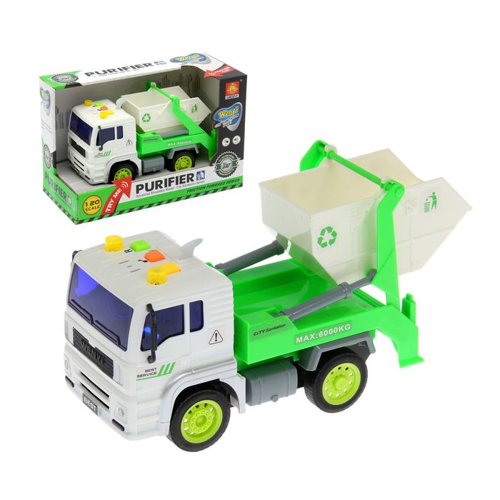 Машина инерционная "Спецтехника", световые и звуковые эффекты, масштаб 1:20