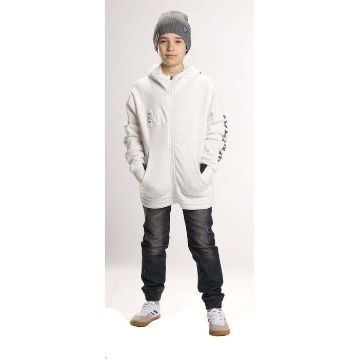 Джемпер для мальчиков, возраст 9 лет, цвет молочный