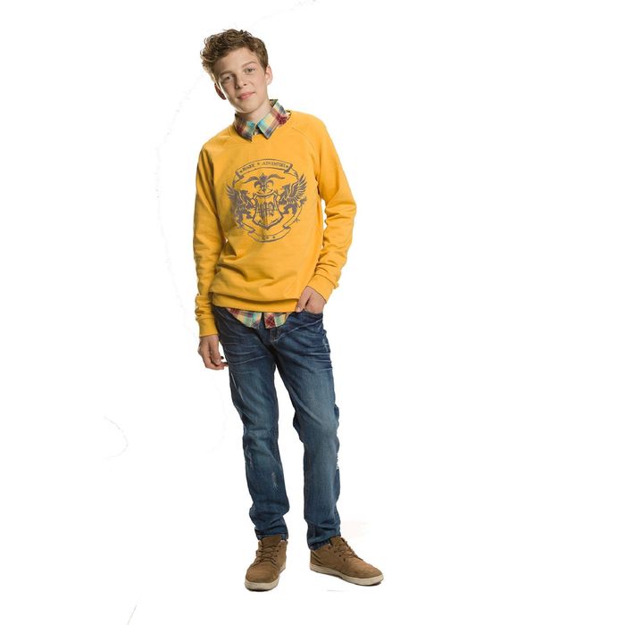 Джемпер для мальчиков, возраст 9 лет, цвет жёлтый