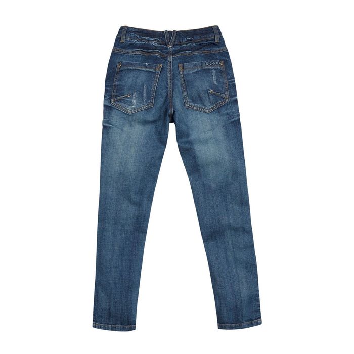 Джинсы для мальчика, возраст 12 лет, цвет синий