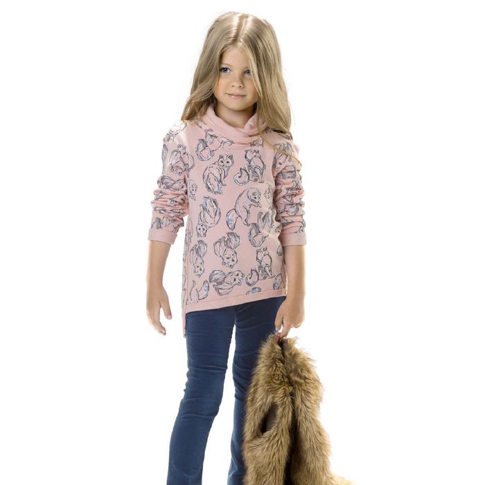 Джемпер для девочек, возраст 1 год, цвет розовый