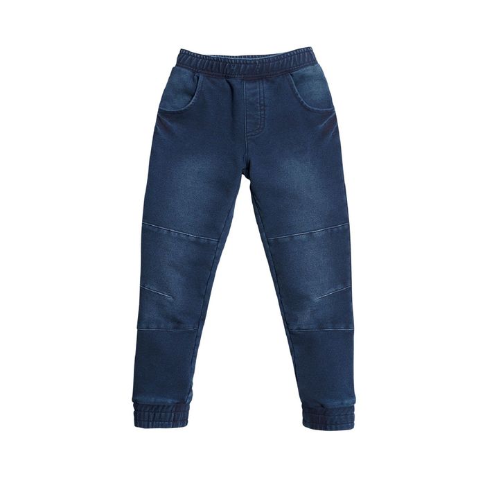 Брюки для мальчиков, возраст 2 года, цвет джинс