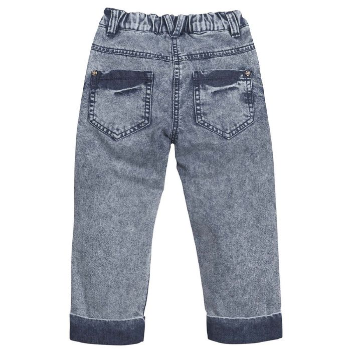 Джинсы для девочки, возраст 7 лет, цвет синий