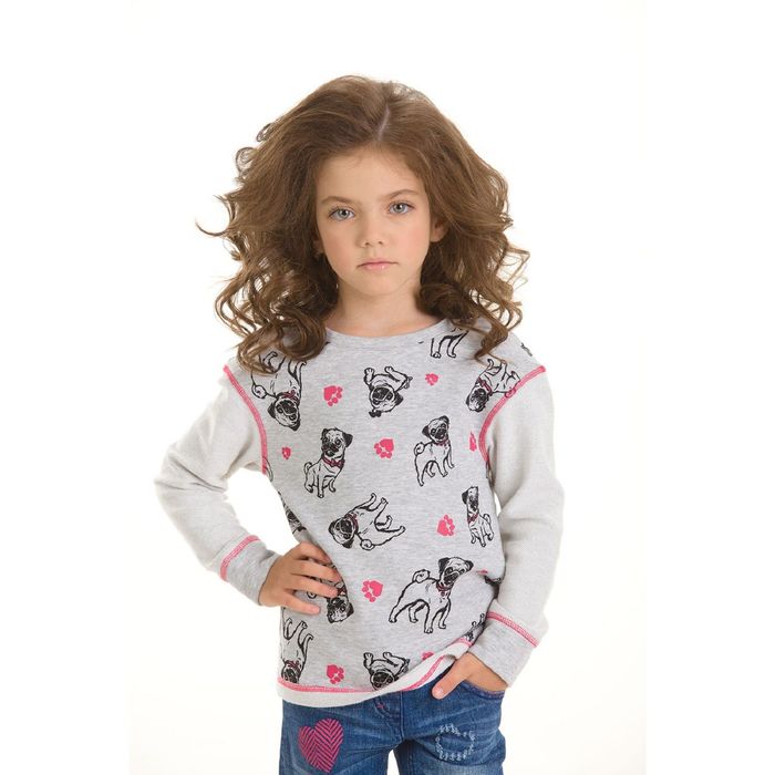 Джемпер для девочек, возраст 2 года, цвет серый