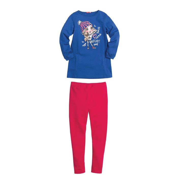 Комплект для девочек, возраст 5 лет, цвет синий