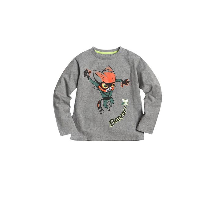 Джемпер для мальчиков, возраст 1 год, цвет серый