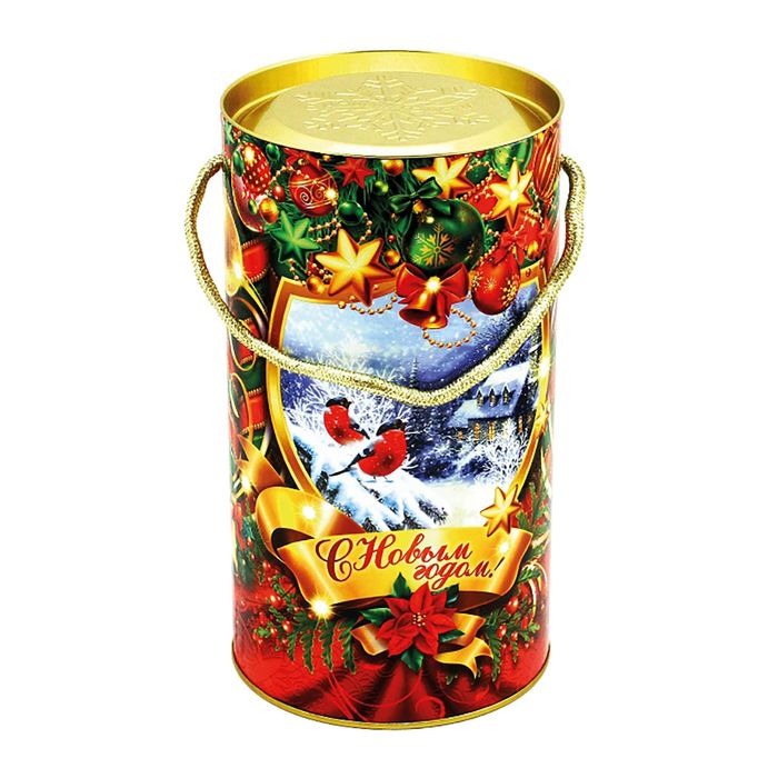 Подарочная коробка, тубус "Леденец" 12х22 см