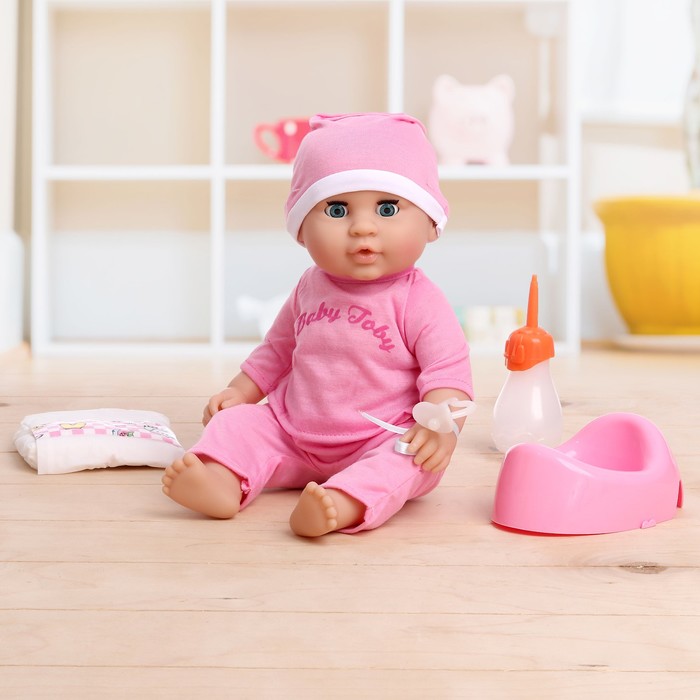 Пупс функциональный "Анюта", писает, пьёт, с аксессуарами, МИКС