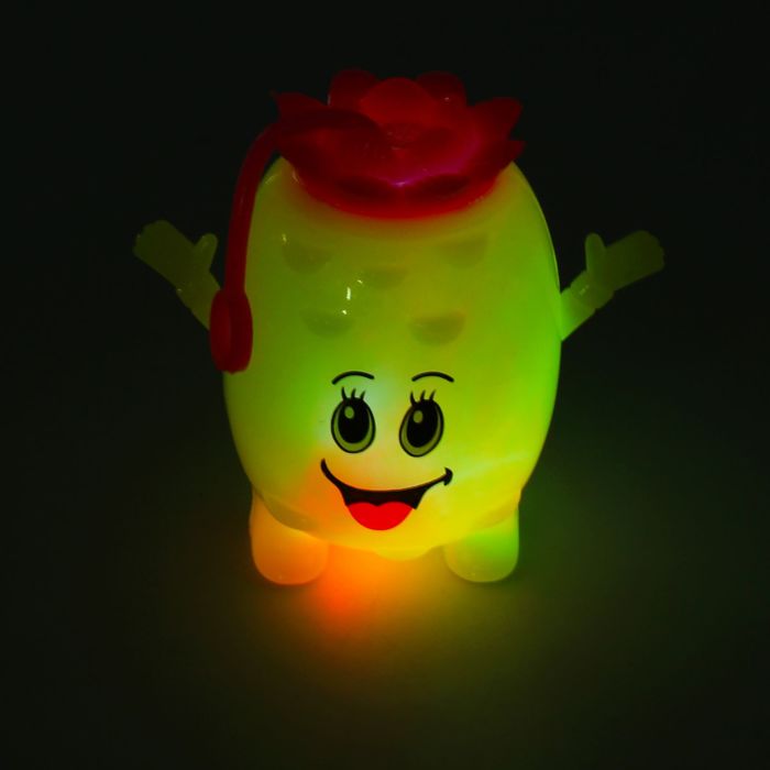 Мяч световой "Ананас" с пищалкой, цвета МИКС