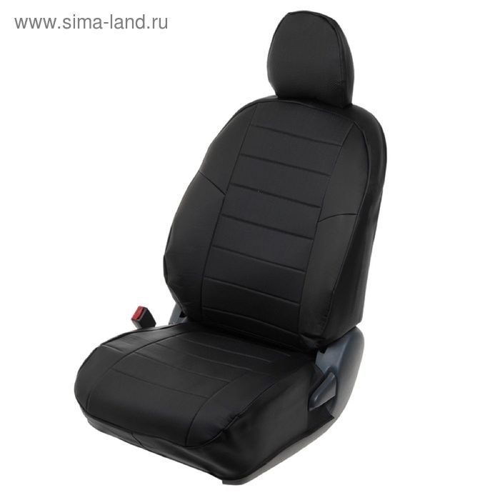 

Авточехлы для Kia Sorento, 2010-2013, черный, экокожа, набор