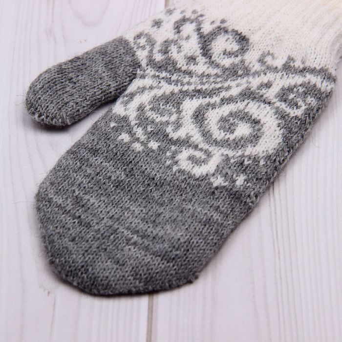 Варежки женские "Морозко", размер 18, цвет серый 2с229