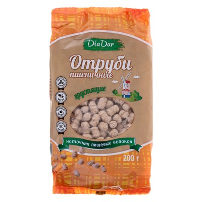 Отруби "Диадар" пшеничные, 200гр/20шт
