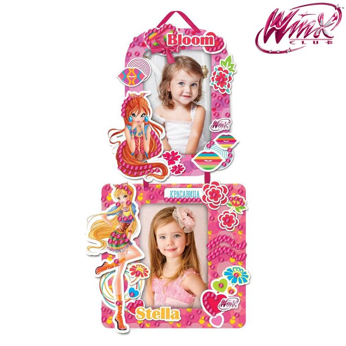 Фоторамки для декорирования "Волшебная", феи ВИНКС: Блум и Стелла, в наборе 2 шт + декор