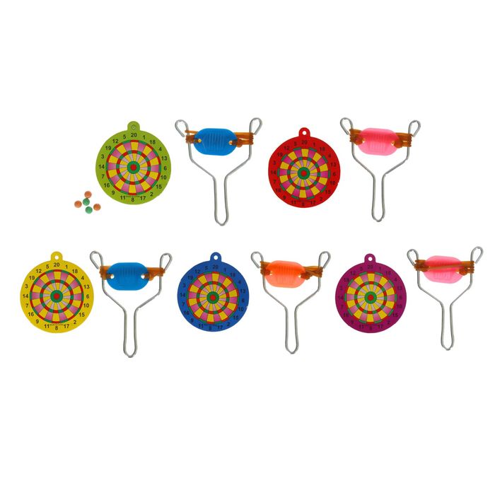 Рогатка "Мишень" с пульками и мишенью, цвета МИКС