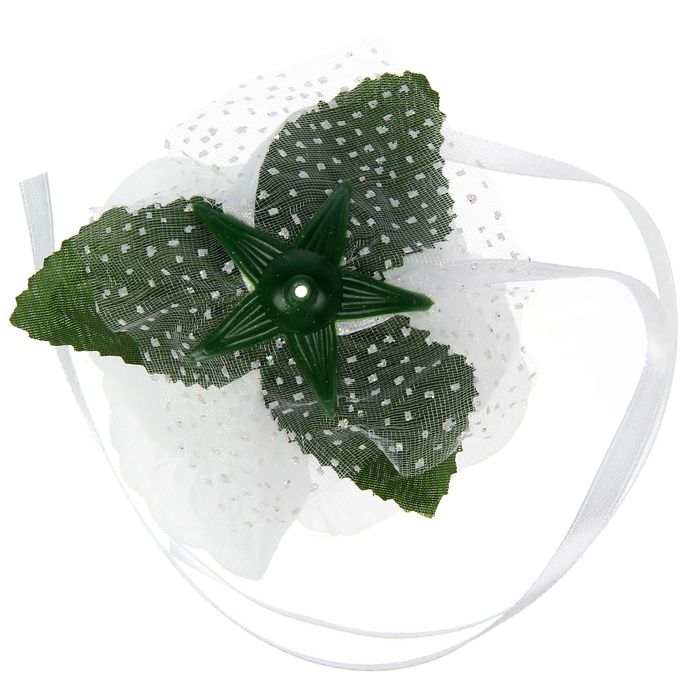 Набор роз для декора, цвет белый