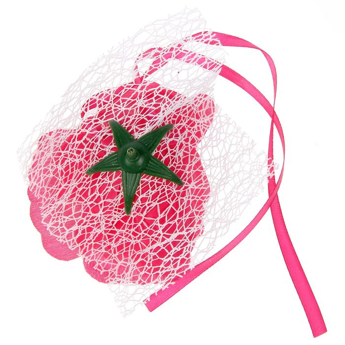 Набор роз для декора, цвет фуксия