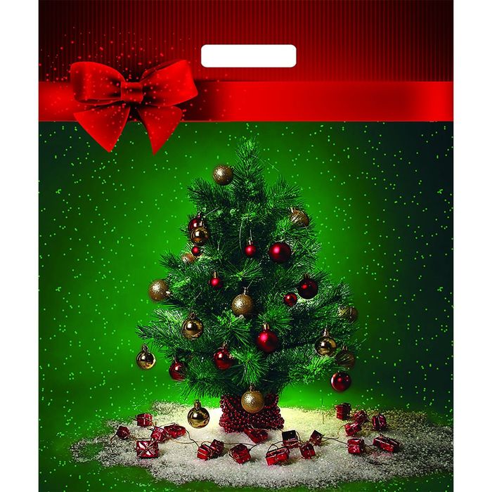 Пакет "Маленький праздник", полиэтиленовый с вырубной ручкой, 45х38 см,60 мкм