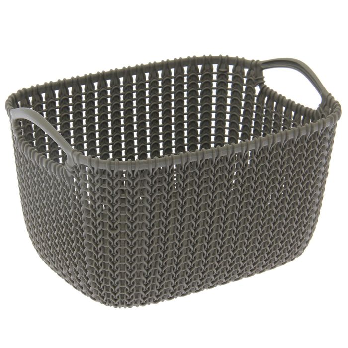 Корзина 8 л Knit, цвет темно-коричневый