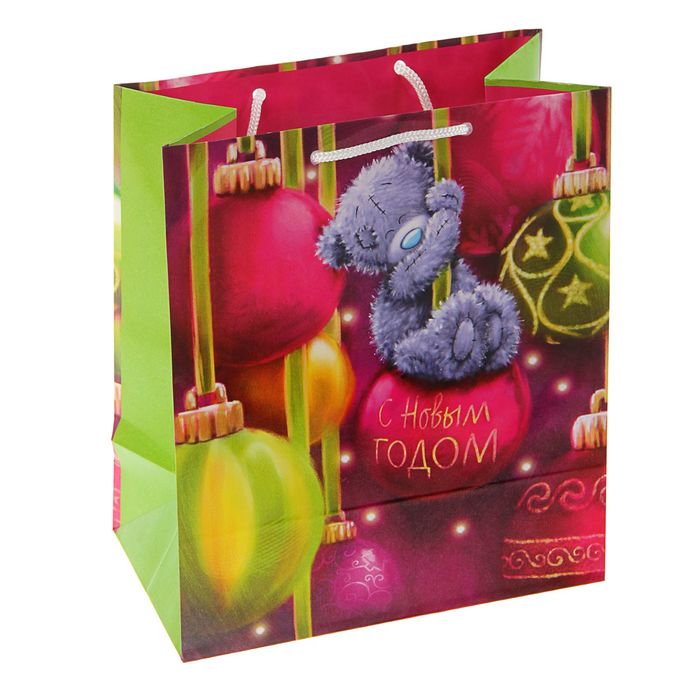 Пакет подарочный "Мишка на шаре", 24 х 20.3 х 11.5 см, Me to you