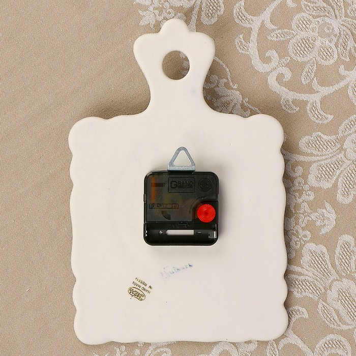 Часы «Доска сырная», 26 х 17 см, гжель