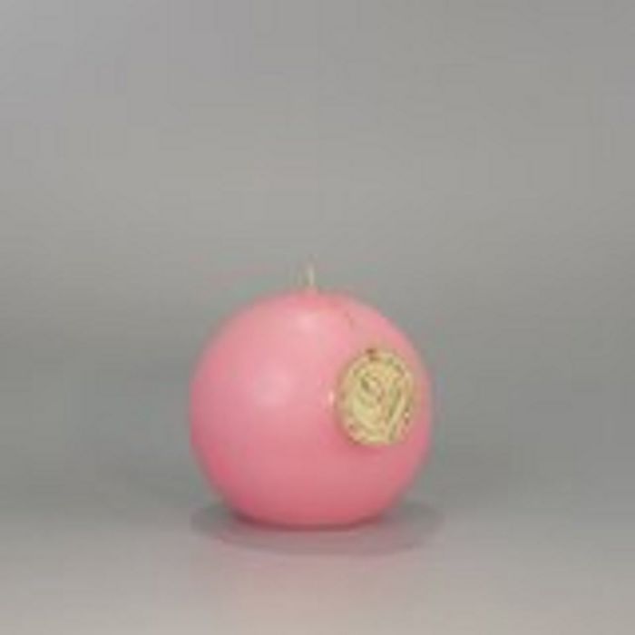 Свеча шар "Классика", d=100мм, розовый