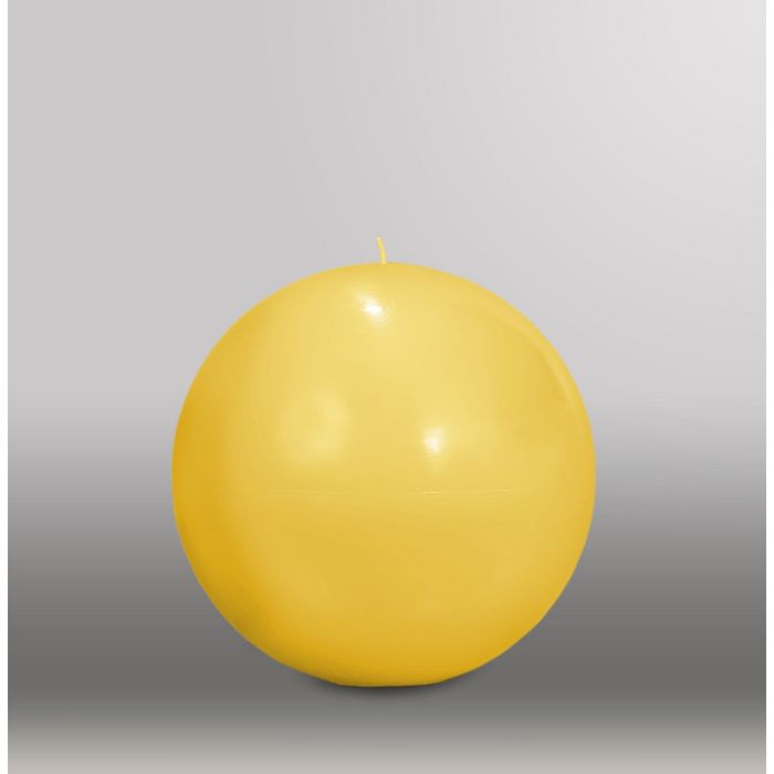 Свеча шар "Классика", d=150мм,  желтый