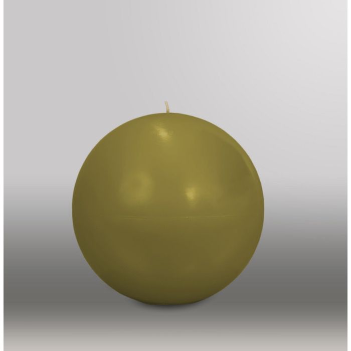 Свеча шар "Классика", d=150мм,  оливковый