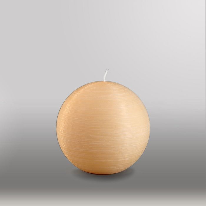 Свеча шар "Рельеф", d=100мм, кремовый