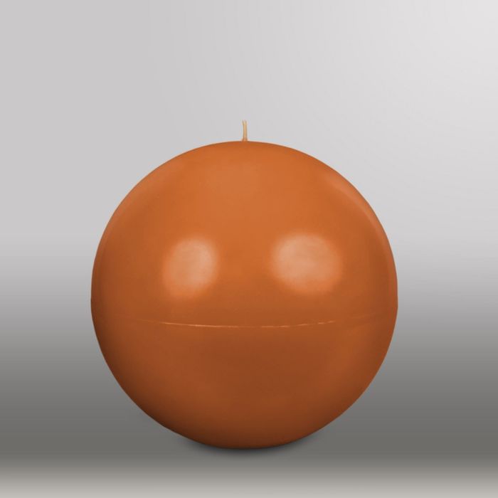 Свеча шар "Классика", d=200мм,  коричневый