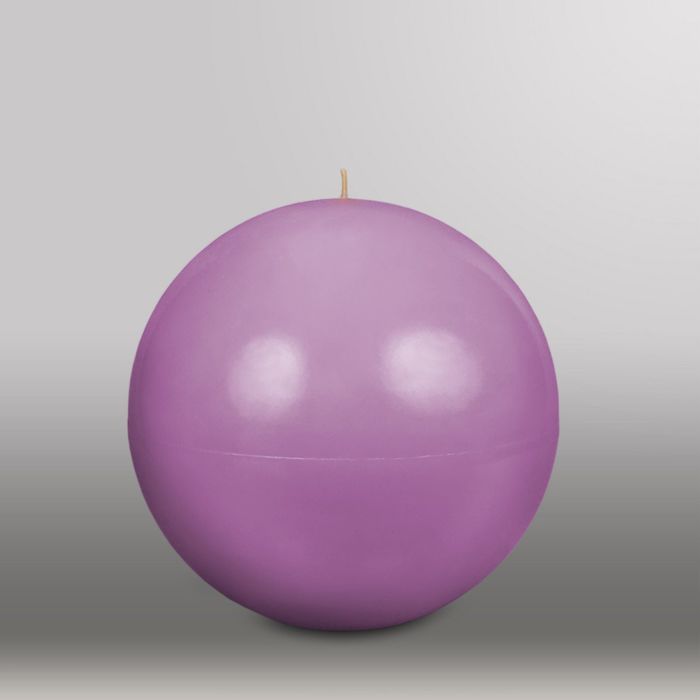 Свеча шар "Классика", d=200мм,  сиреневый