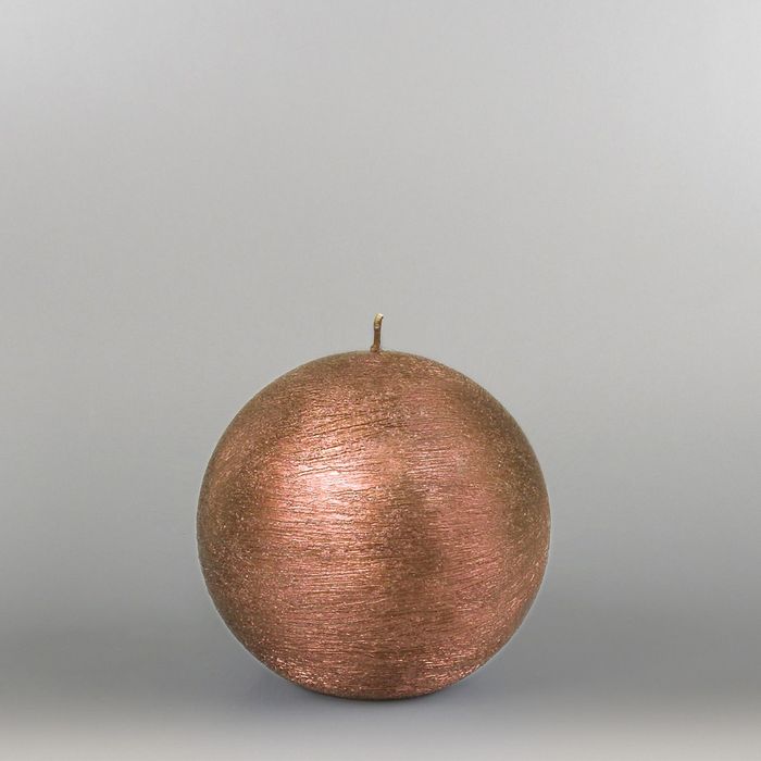 Свеча шар "Металлик", d=100мм,  бронза