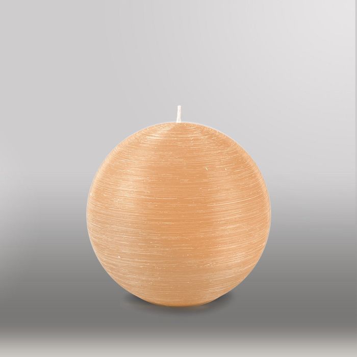 Свеча шар "Рельеф", d=125мм,  кремовый