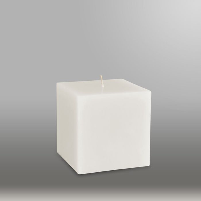 Свеча куб "Классика", 75мм,  белый