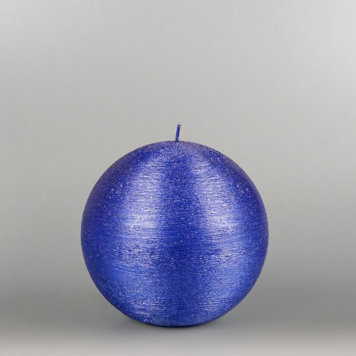 Свеча шар "Металлик", d=125мм, темно-фиолетовый