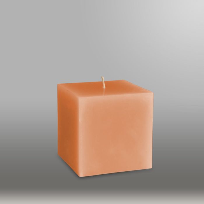 Свеча куб "Классика", 75мм,  терракотовый