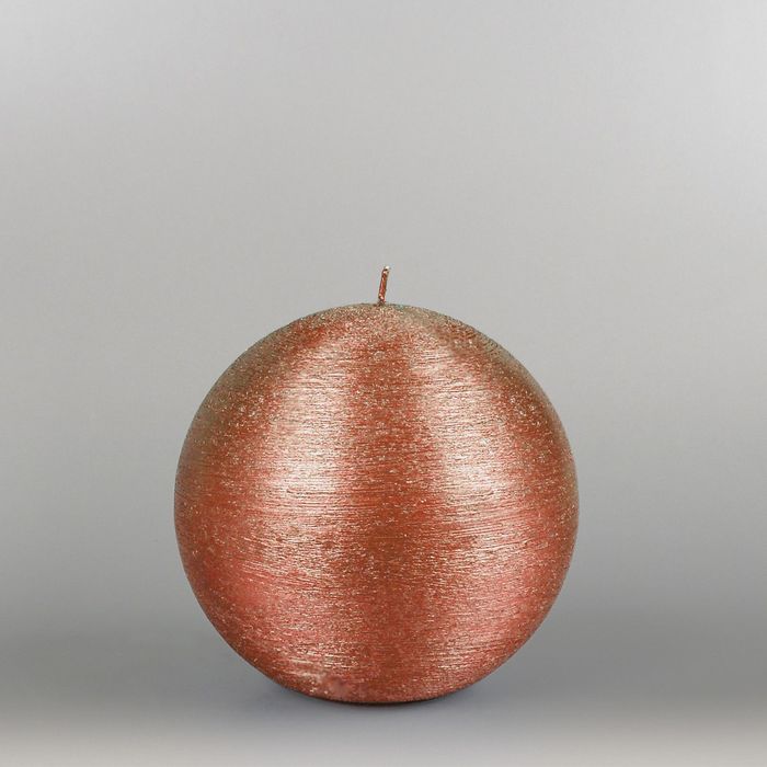 Свеча шар "Металлик", d=125мм,  бронза