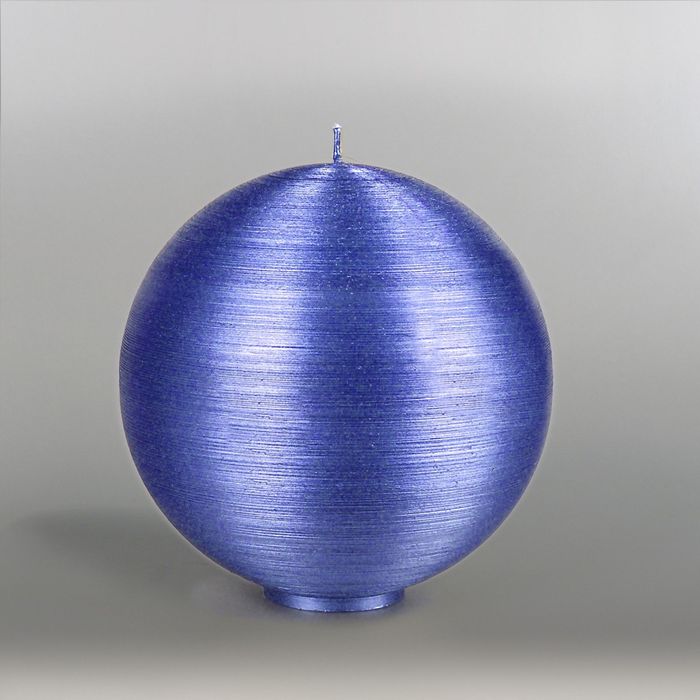 Свеча шар "Металлик", d=150мм,  темно-фиолетовый