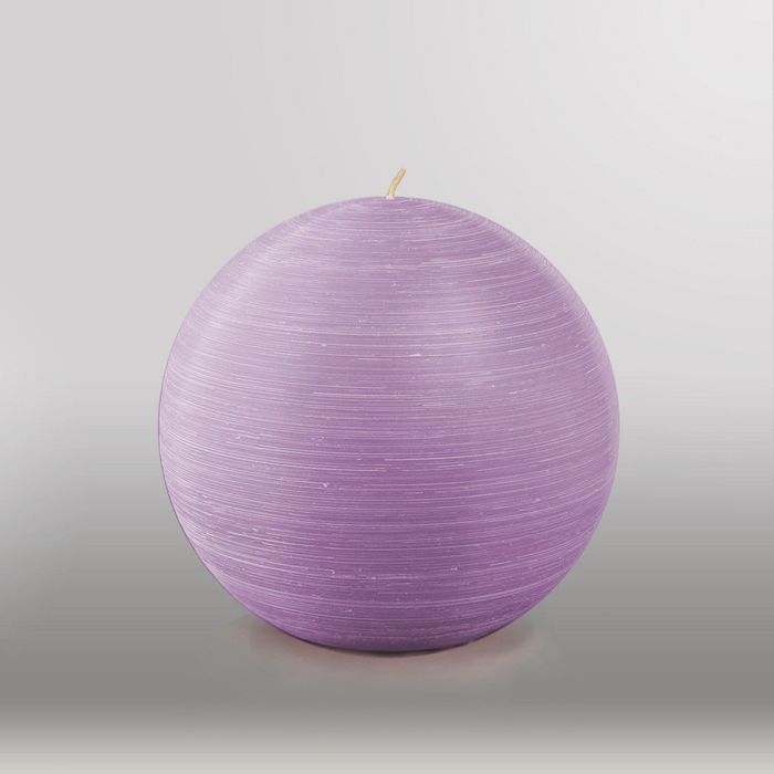 Свеча шар "Рельеф", d=150мм,  сиреневый