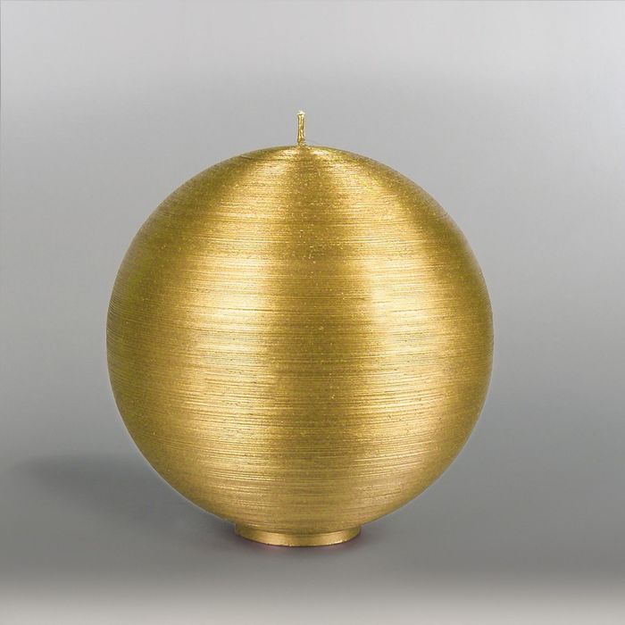 Свеча шар "Металлик", d=150мм,  золото