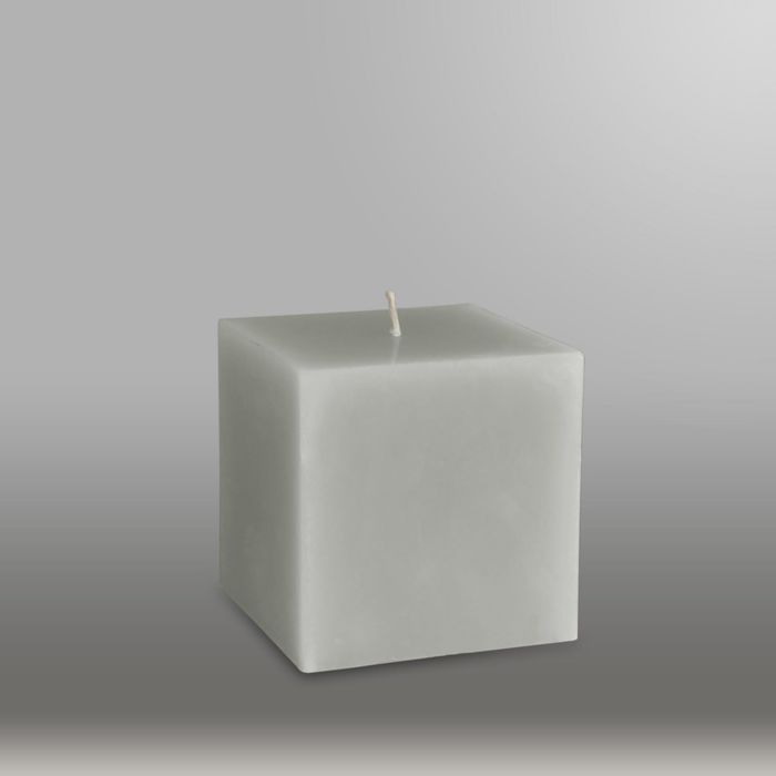 Свеча куб "Классика", 75мм,  дымчато-голубой