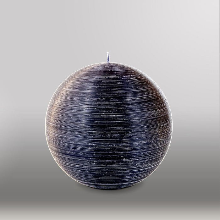 Свеча шар "Рельеф", d=150мм,  черный